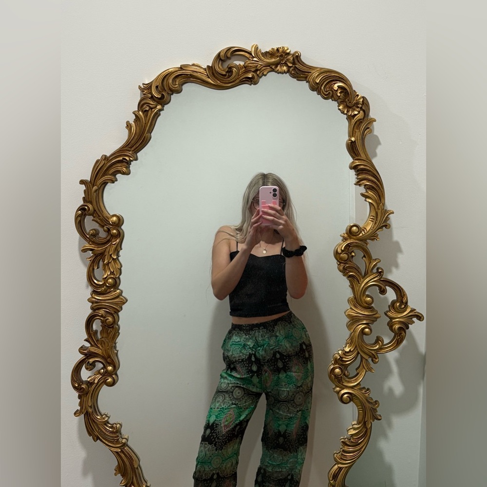 Green Patterned Thailand Pants